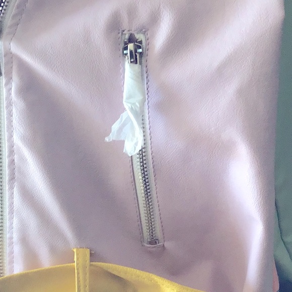 Pink and Blue Varsity Jacket with Retro Style - Picture 9 of 10